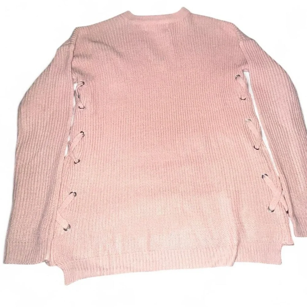 Pink Rose Blush Crew Neck Sweater​ - Picture 4 of 5